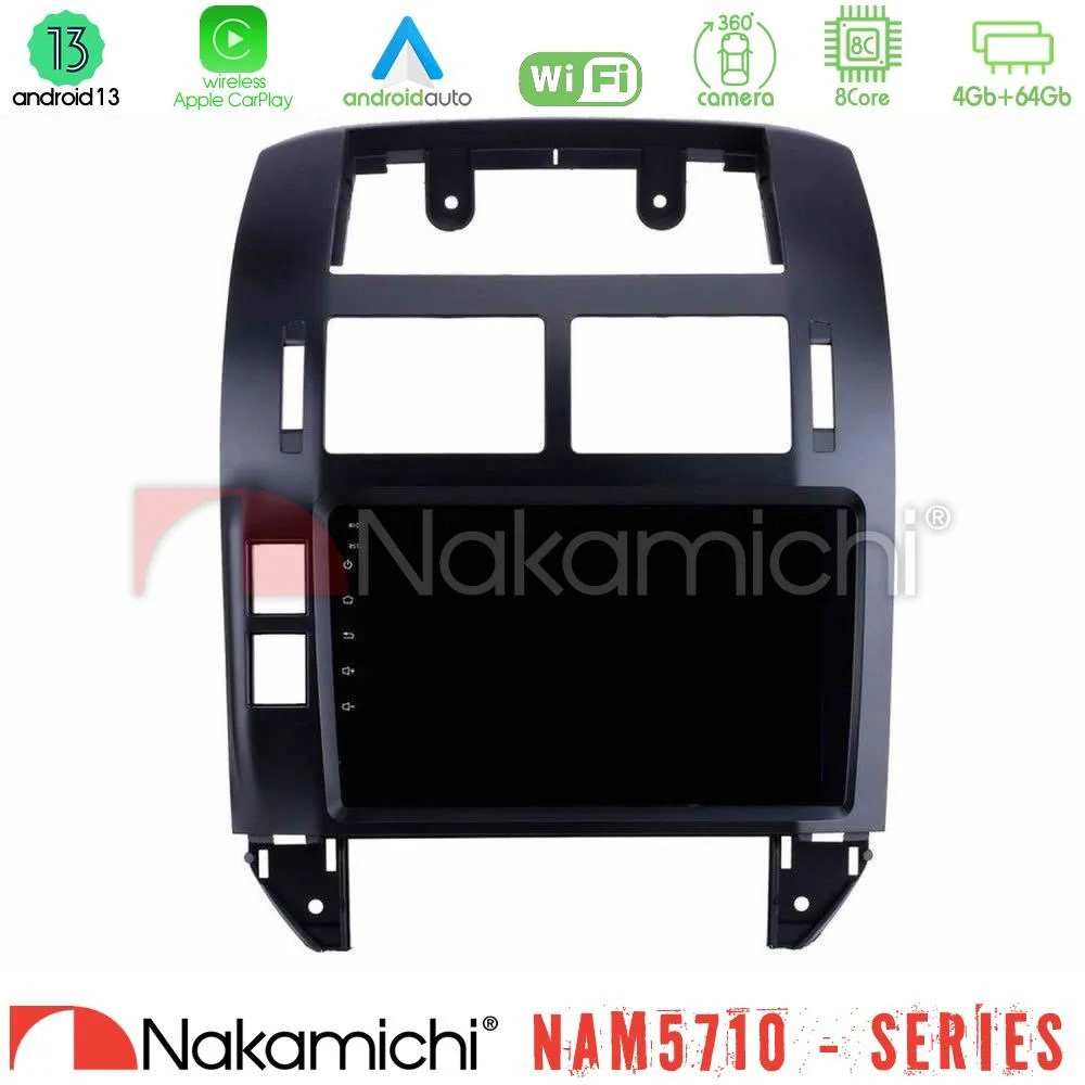 Φωτογραφία προϊόντος: Nakamichi NAM5710 Series 8Core Android13 4+64GB VW Polo 2002-2009 Navigation Multimedia Tablet 9