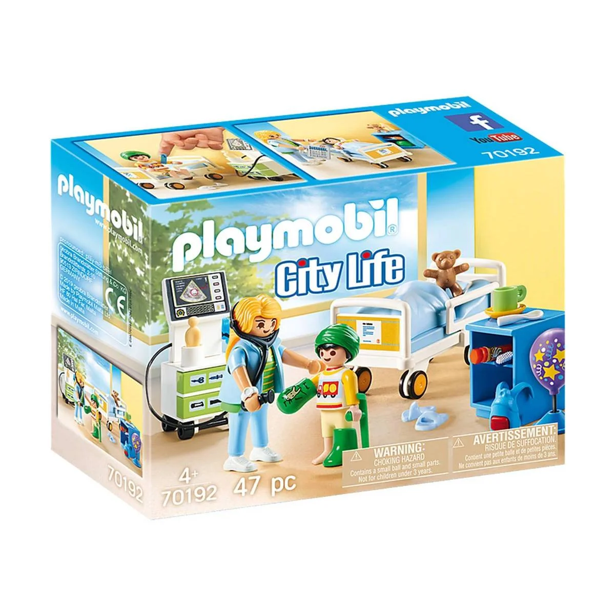 Φωτογραφία προϊόντος: Playmobil 70192 City Life Παιδικό Δωμάτιο Νοσηλείας