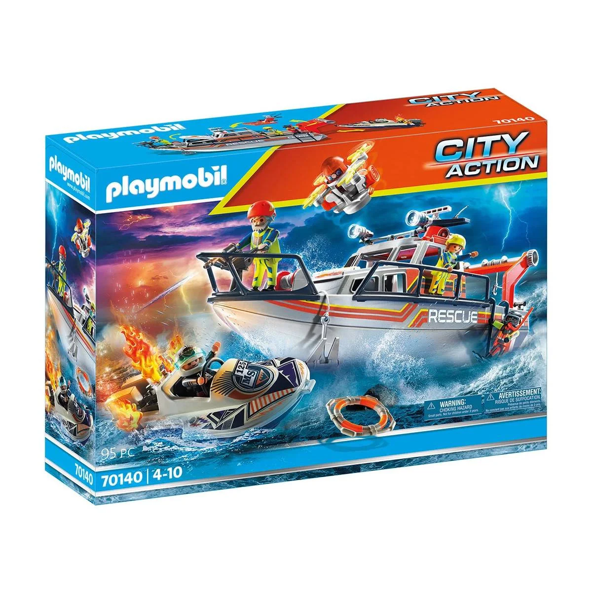 Φωτογραφία προϊόντος: Playmobil 70140 City Action Fire Rescue with Personal Watercraft