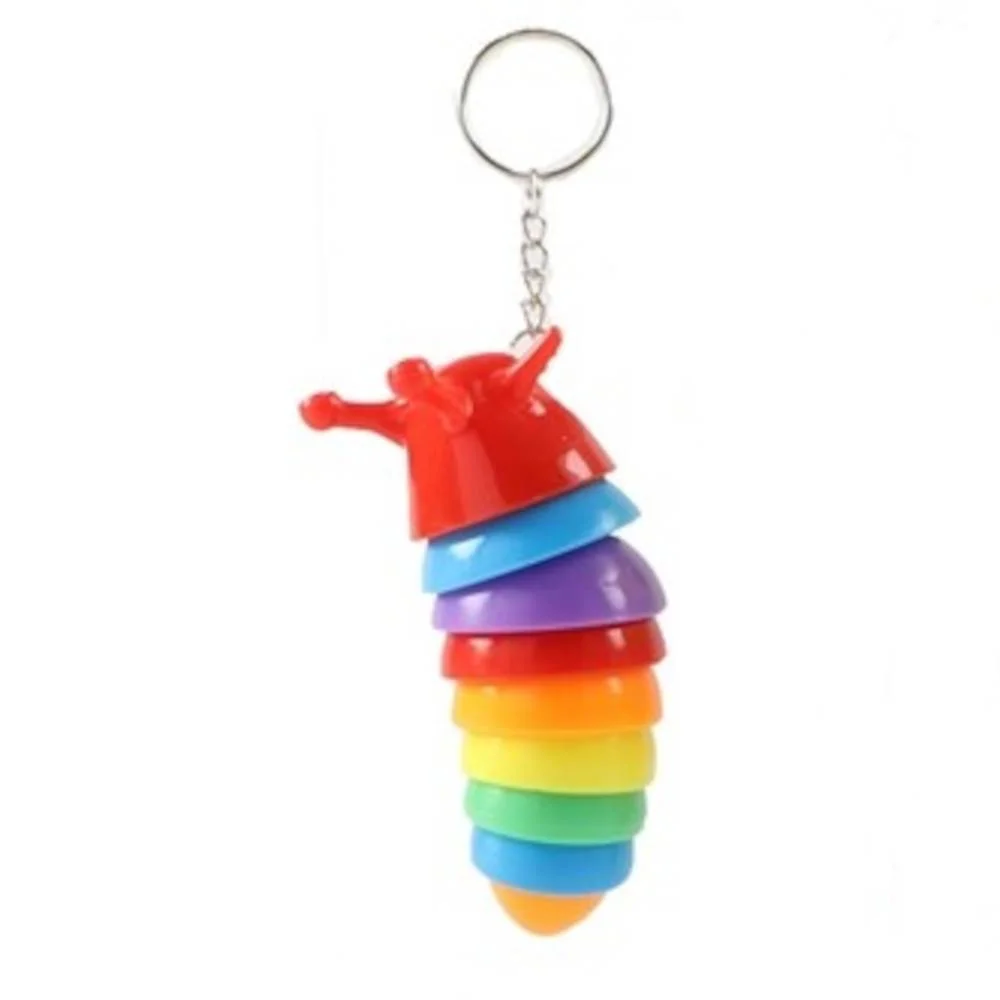 Φωτογραφία προϊόντος: Jonotoys Μπρελόκ Slug Fidget Toy Rainbow 10cm