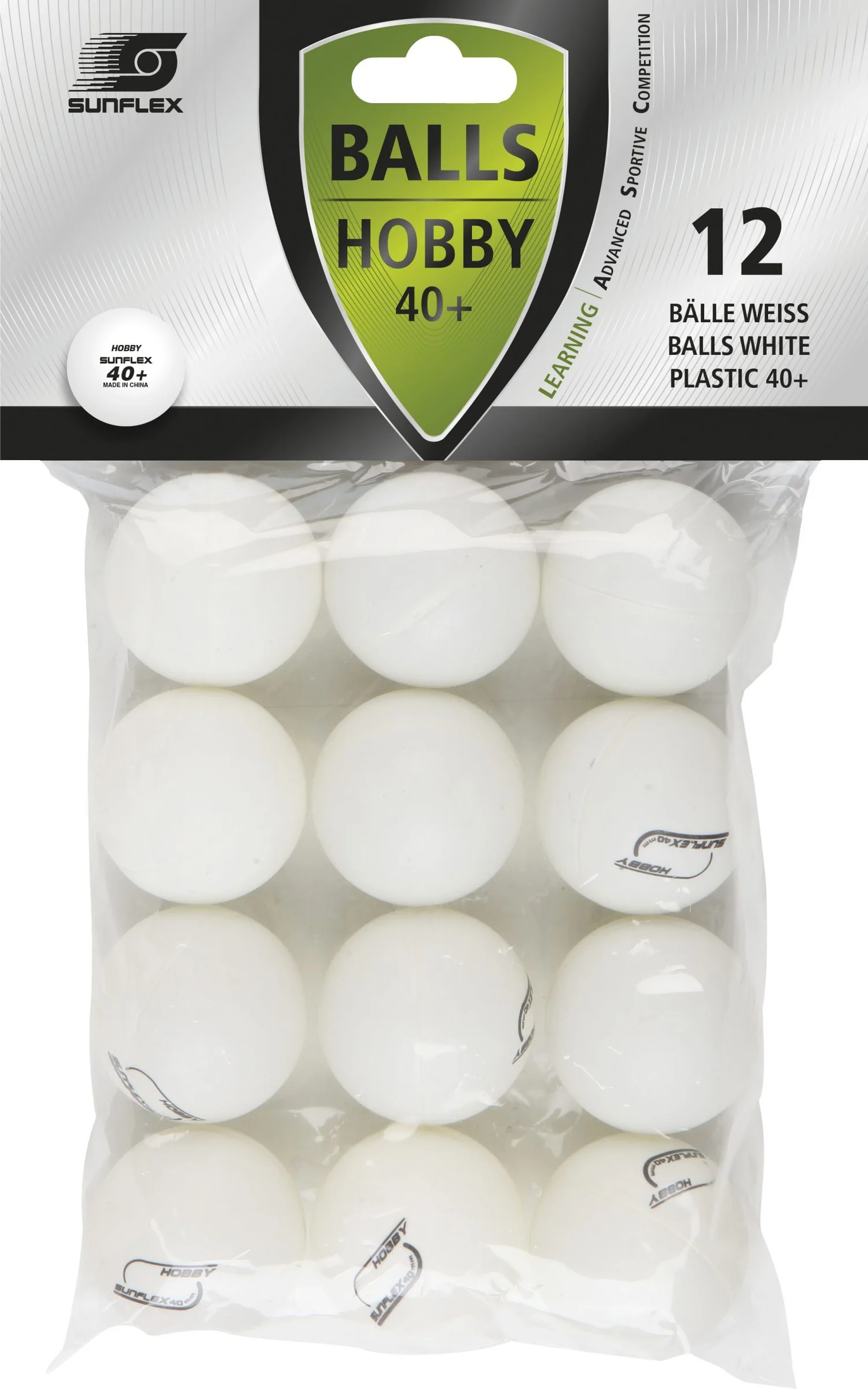 Φωτογραφία προϊόντος: Μπαλάκια Ping Pong Sunflex Hobby PVC 12 Τεμάχια SUNFLEX 97260