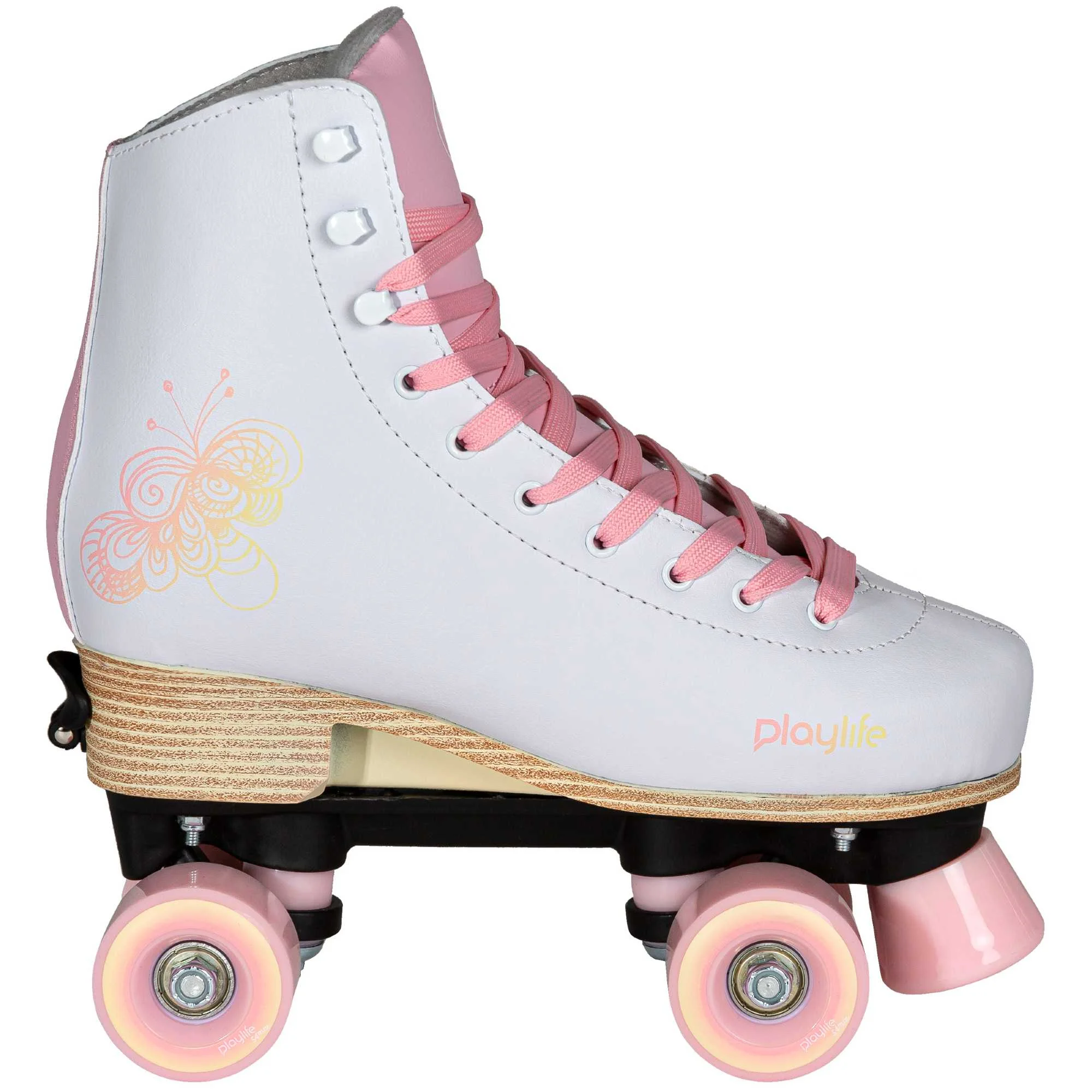 Φωτογραφία προϊόντος: PLAYLIFE Classic Pale Rose adj. Αυξομειούμενα Πατίνια - Λευκό/Ροζ 19.880329