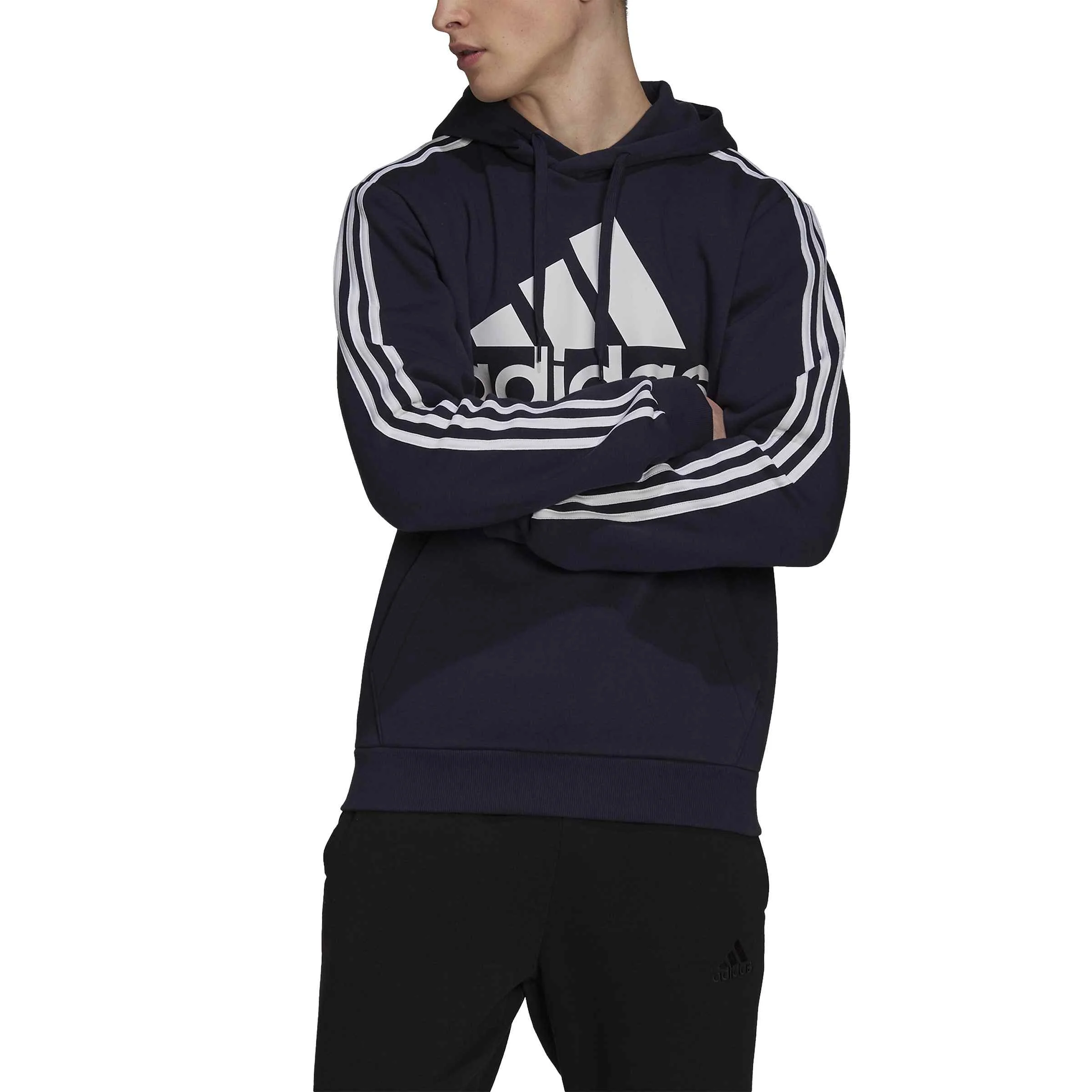 Φωτογραφία προϊόντος: Adidas Essentials Fleece 3-Stripes Logo Hoodie H14642 Μπλε