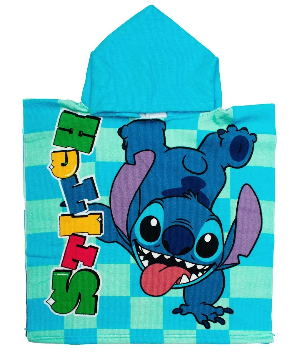Φωτογραφία προϊόντος: Πόντσο Θαλάσσης Quick Dry Disney Home Lilo & Stitch 196 50X100 Aqua-Sky Blue 100% Microfiber