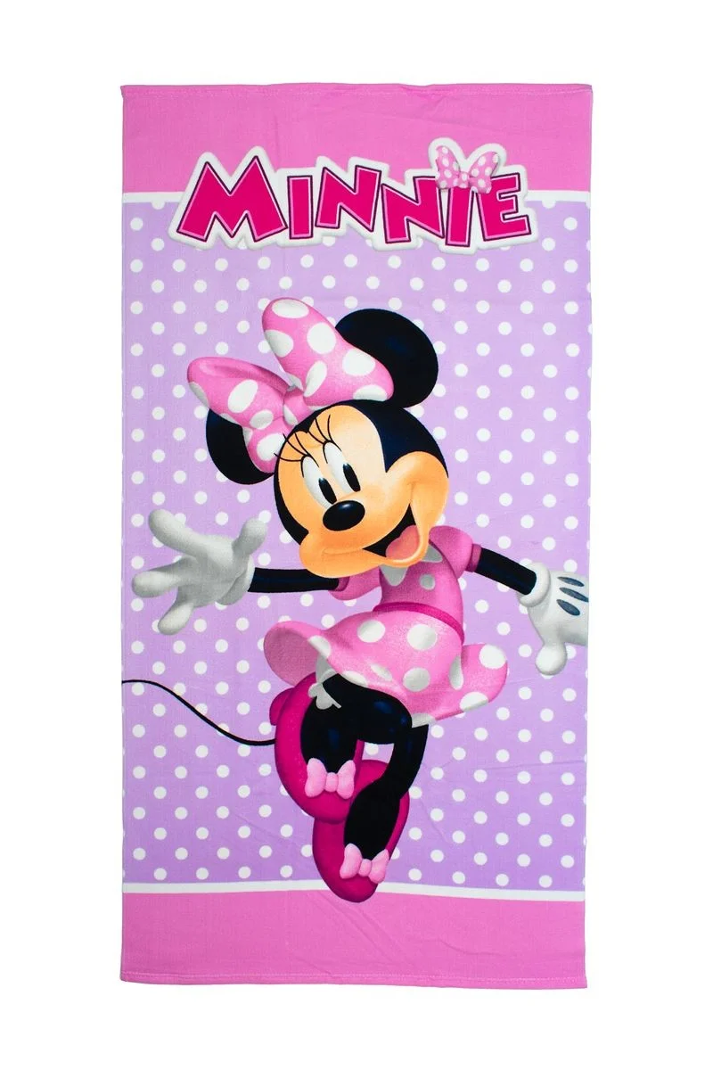 Φωτογραφία προϊόντος: Πετσέτα Θαλάσσης Quick Dry Disney Home Minnie 180 70X140 Lilac 100% Microfiber