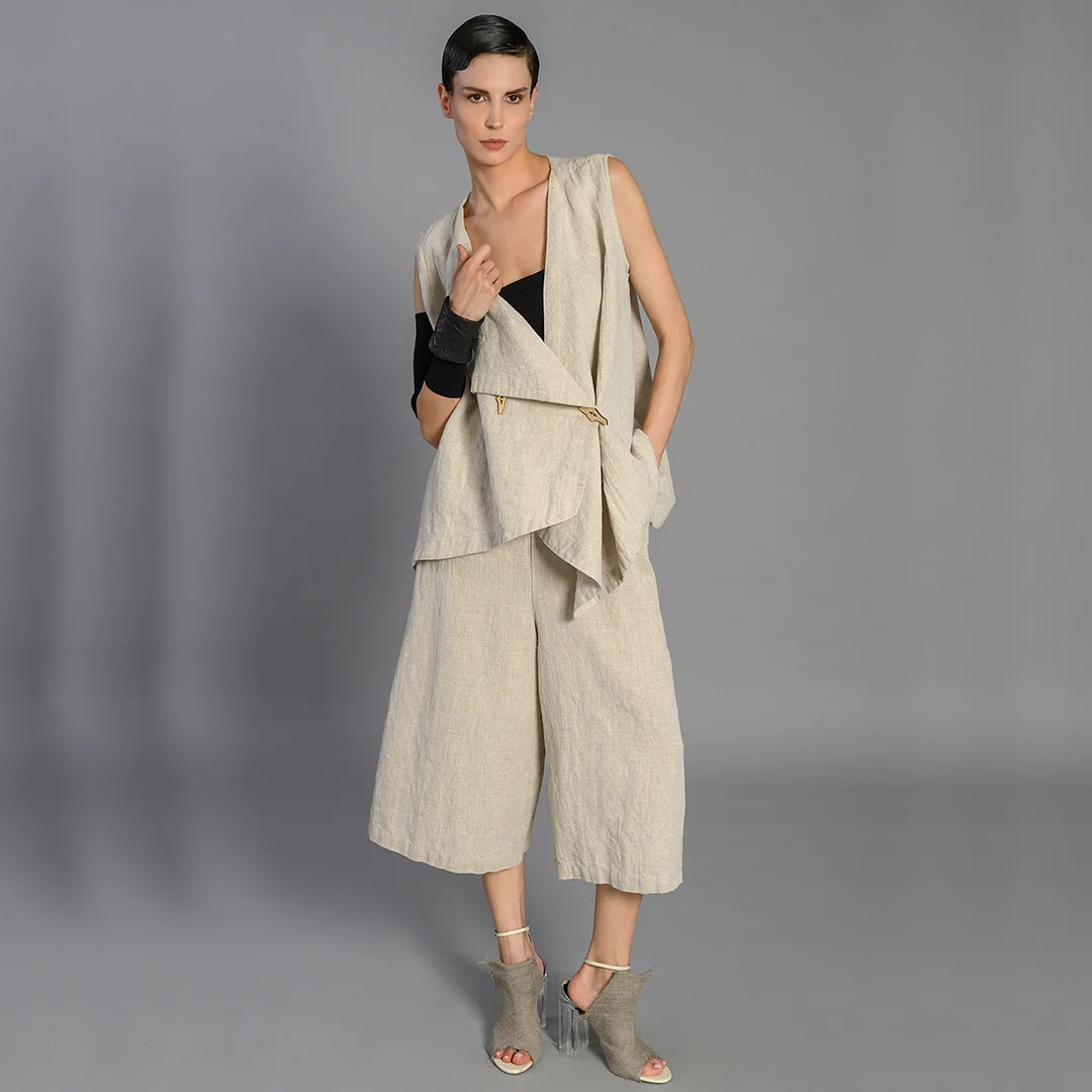 Φωτογραφία προϊόντος: Lotus Eaters Linen Oversize Vest PANIAS Natural