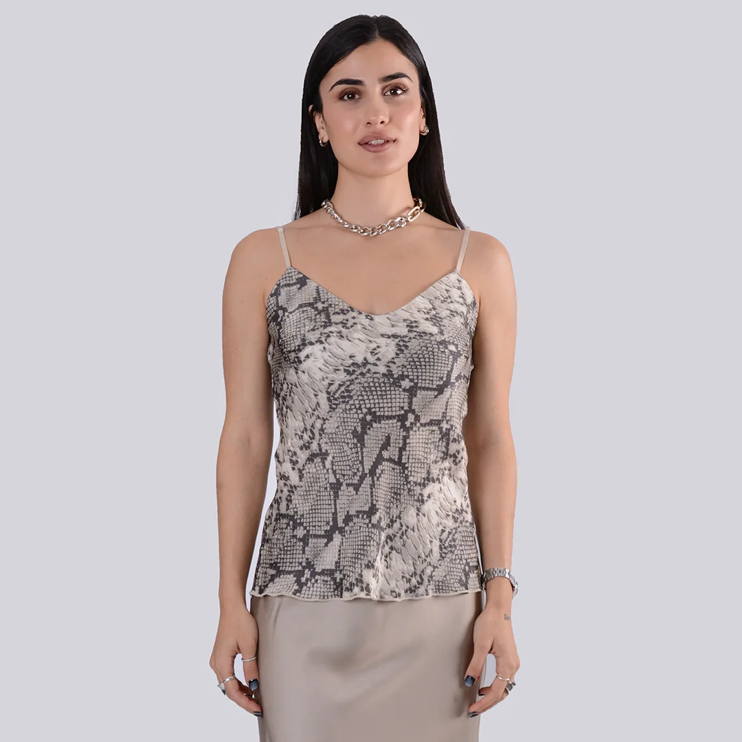 Φωτογραφία προϊόντος: FIORI BLU Fiory Blu Animal Print (Snake) Top Mary 22950 Animal Print