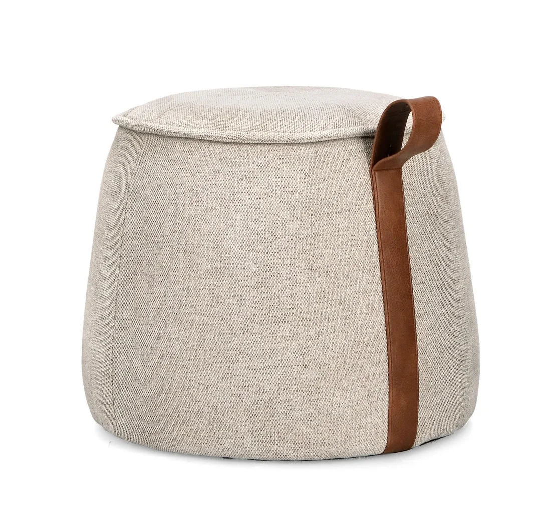 Φωτογραφία προϊόντος: Πούφ-Σκαμπό "Anila " Light Grey Φ50x41.5cm (Bizzotto) (BZ-0721757)