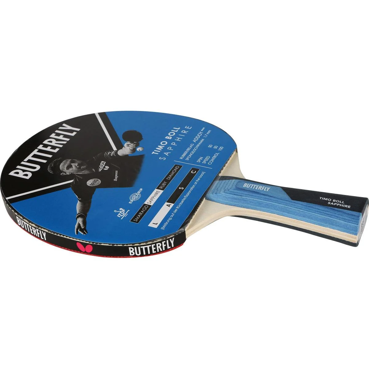 Φωτογραφία προϊόντος: Ρακέτα Ping Pong BUTTERFLY TIMO BOLL SAPPHIRE