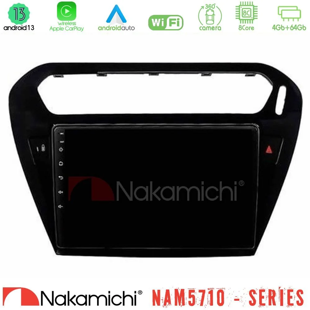 Φωτογραφία προϊόντος: Nakamichi NAM5710 Series 8Core Android13 4+64GB Citroen C-Elysee / Peugeot 301 Navigation Multimedia Tablet 9 (Μαύρο))