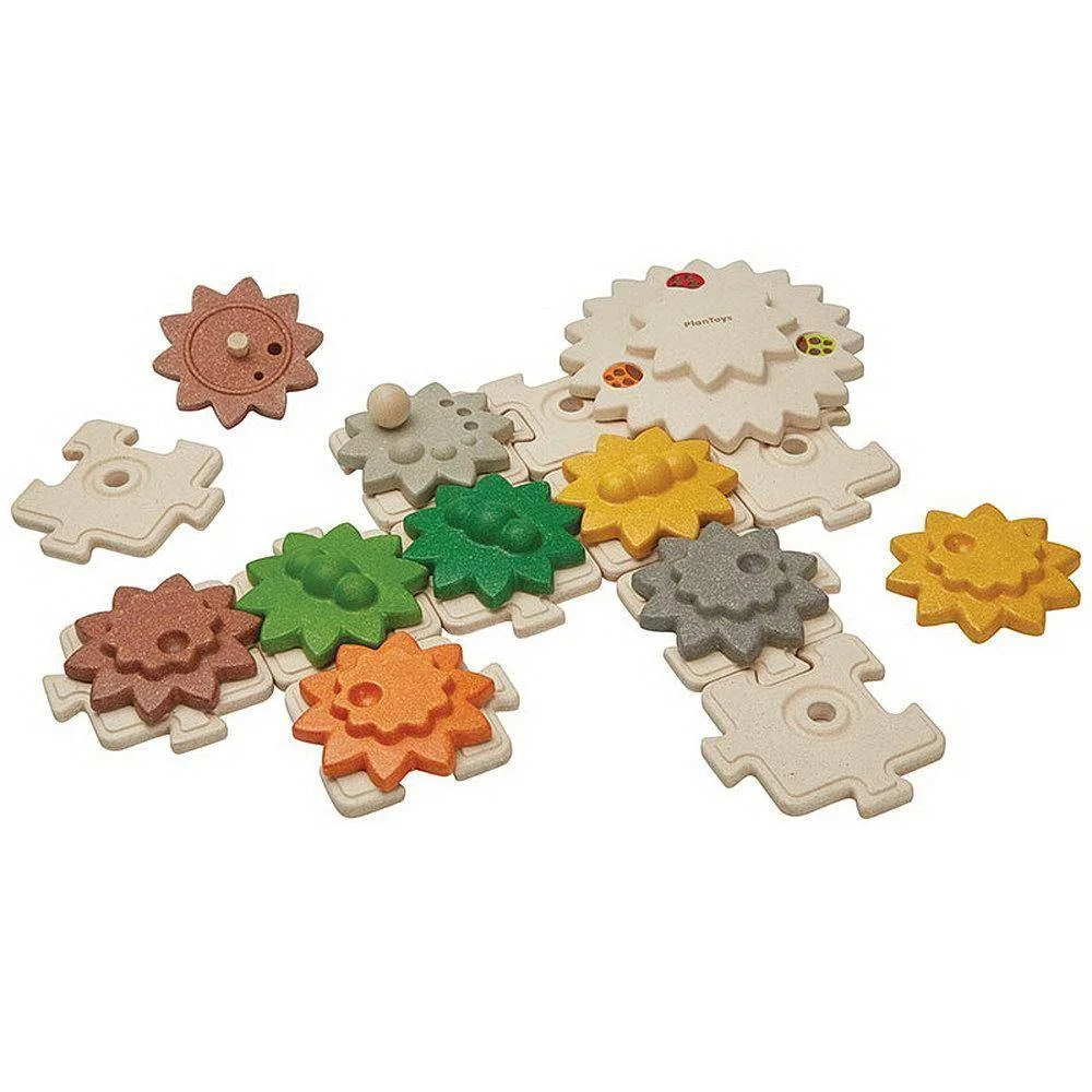 Φωτογραφία προϊόντος: Plan Toys PLAN.5394 Γρανάζια + παζλ μεγάλο