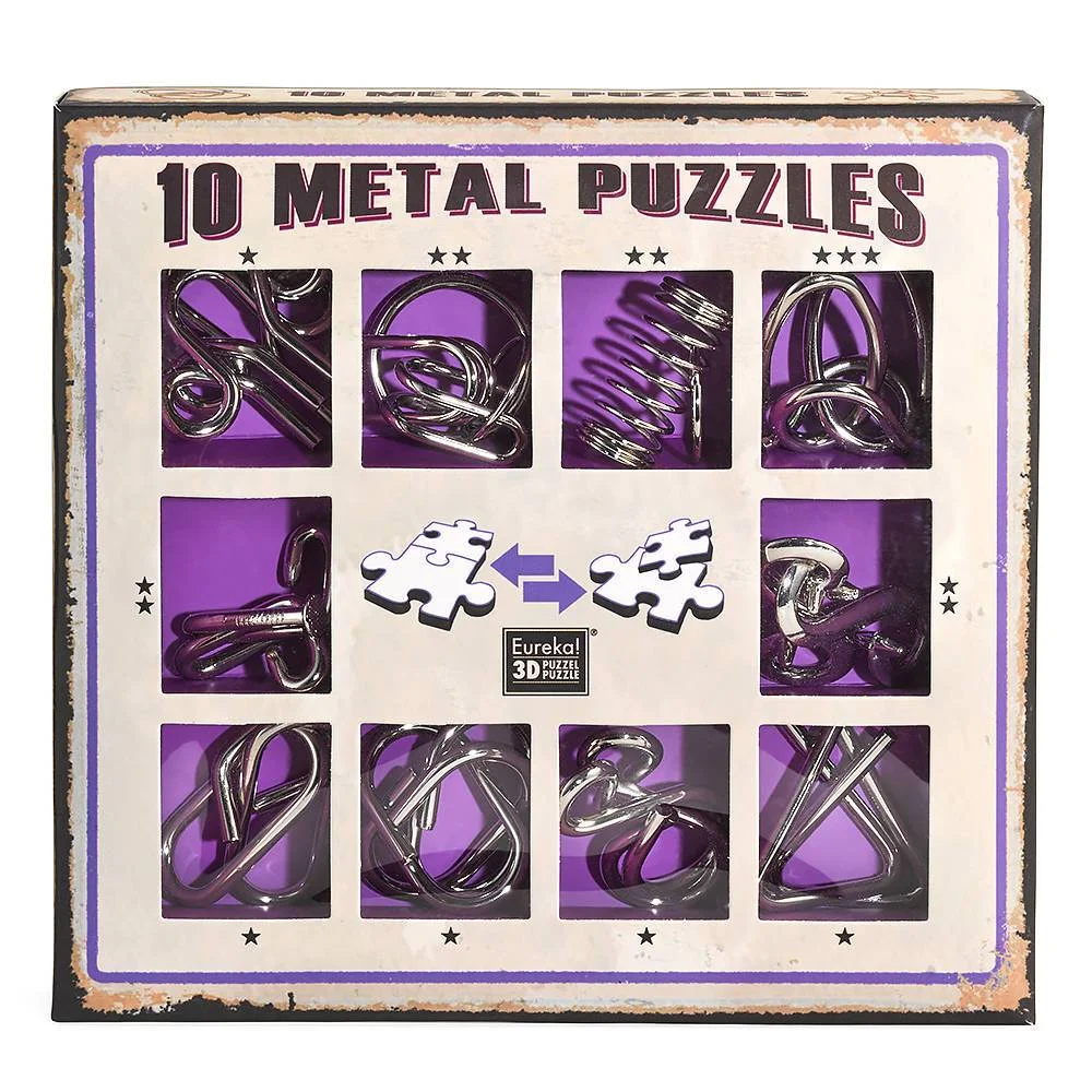 Φωτογραφία προϊόντος: Eureka 10 Metal Puzzles- Purple Set