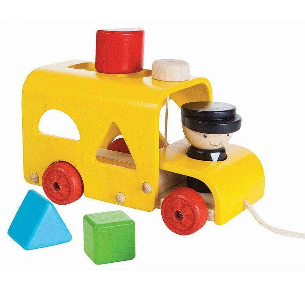 Φωτογραφία προϊόντος: Plan Toys 5121 – Λεωφορειάκι ταξινόμησης
