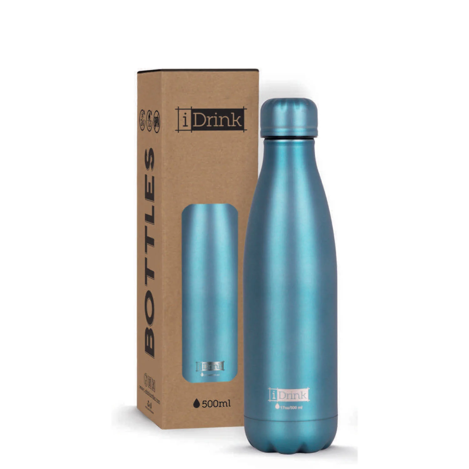 Φωτογραφία προϊόντος: i-TOTAL ΠΑΓΟΥΡΙ i DRINK ID0024 THERM BOTTLE 500ml MATTE GREEN