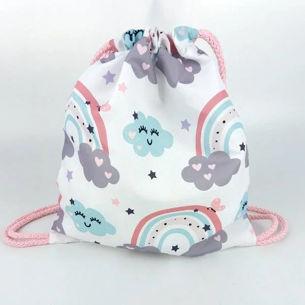 Φωτογραφία προϊόντος: ED Collection ΤΣΑΝΤΑ ΥΦΑΣΜΑΤΙΝΗ BACKPACK DREAM THE RAINBOW 25X30CM ΜΕ ΚΟΡΔΟΝΙ
