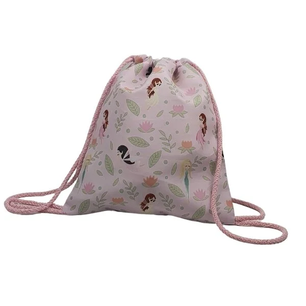 Φωτογραφία προϊόντος: ED Collection ΤΣΑΝΤΑ ΥΦΑΣΜΑΤΙΝΗ BACKPACK ΝΕΡΑΙΔΕΣ 25X30CM (ΡΟΖ)