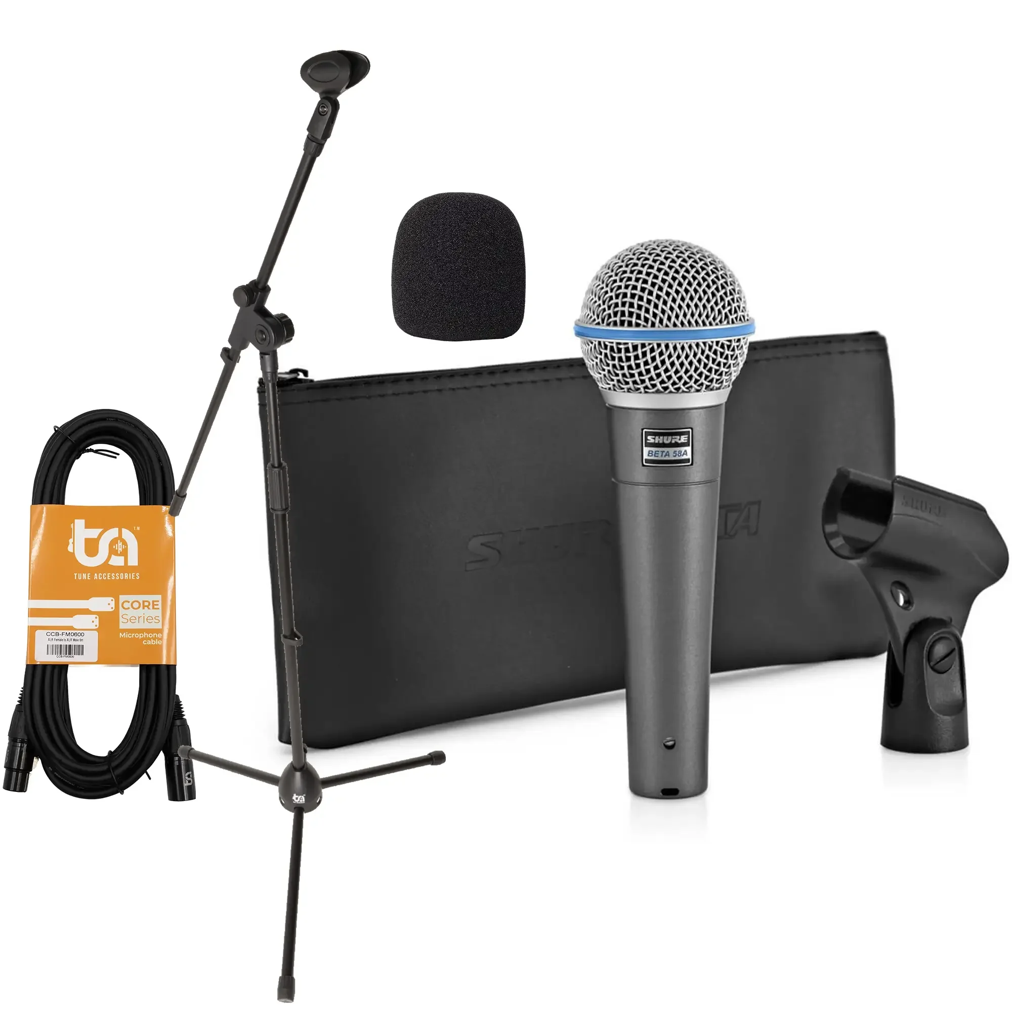 Φωτογραφία προϊόντος: Shure Beta 58A Δυναμικό Μικρόφωνο Ultimate Πακέτο
