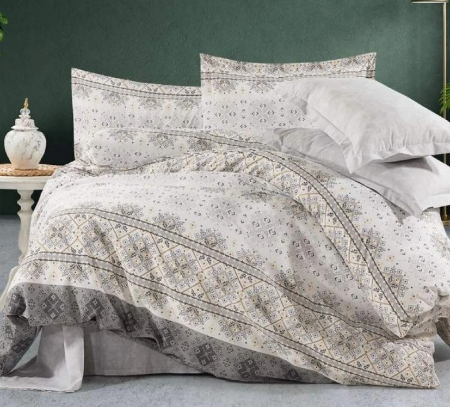 Φωτογραφία προϊόντος: MayHome Σετ Παπλωματοθήκη Polycotton Υπέρδιπλη (Π: 220cm x Μ: 240cm) - 2520936538 Γεωμετρικό
