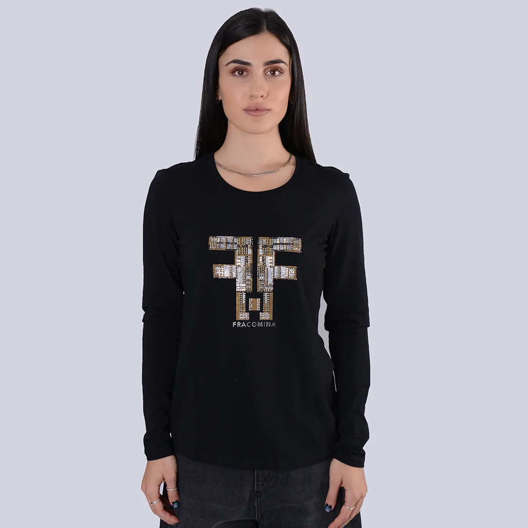 Φωτογραφία προϊόντος: Fracomina Long Sleeves T-shirt FR24WT3019J401N5 053 Black
