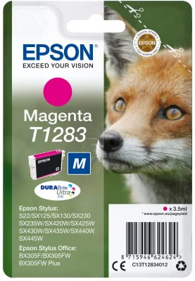 Φωτογραφία προϊόντος: Ink Epson T12834011 Magenta with pigment ink new series Fox-Size M - C13T12834012