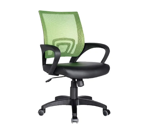 Φωτογραφία προϊόντος: Woodwell Πολυθρόνα BF2101 Mesh/PU Μαύρο/Πράσινο 54x56x91/101cm