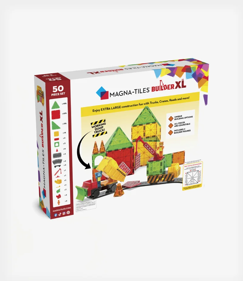 Φωτογραφία προϊόντος: Magna-Tiles Μαγνητικό Παιχνίδι 50 κομματιών Builder XL