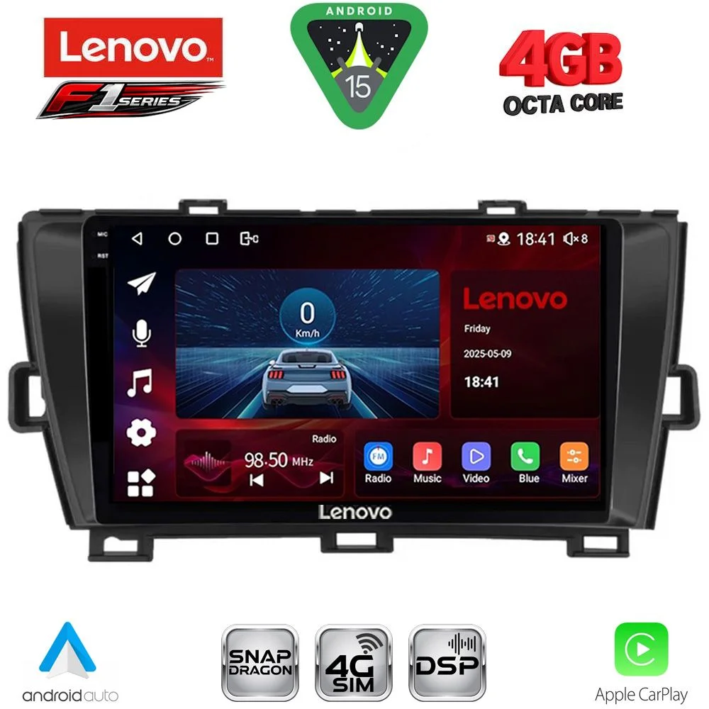 Φωτογραφία προϊόντος: LENOVO SSQ 9726BL_CPA (9inc) MULTIMEDIA TABLET for TOYOTA PRIUS mod. 2009-2015 (BLACK)
