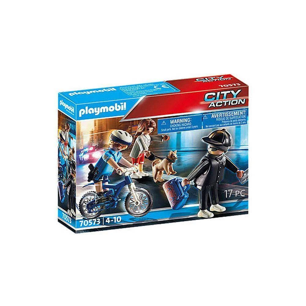 Φωτογραφία προϊόντος: Playmobil 70573-Αστυνομικός με ποδήλατο και πορτοφολάς