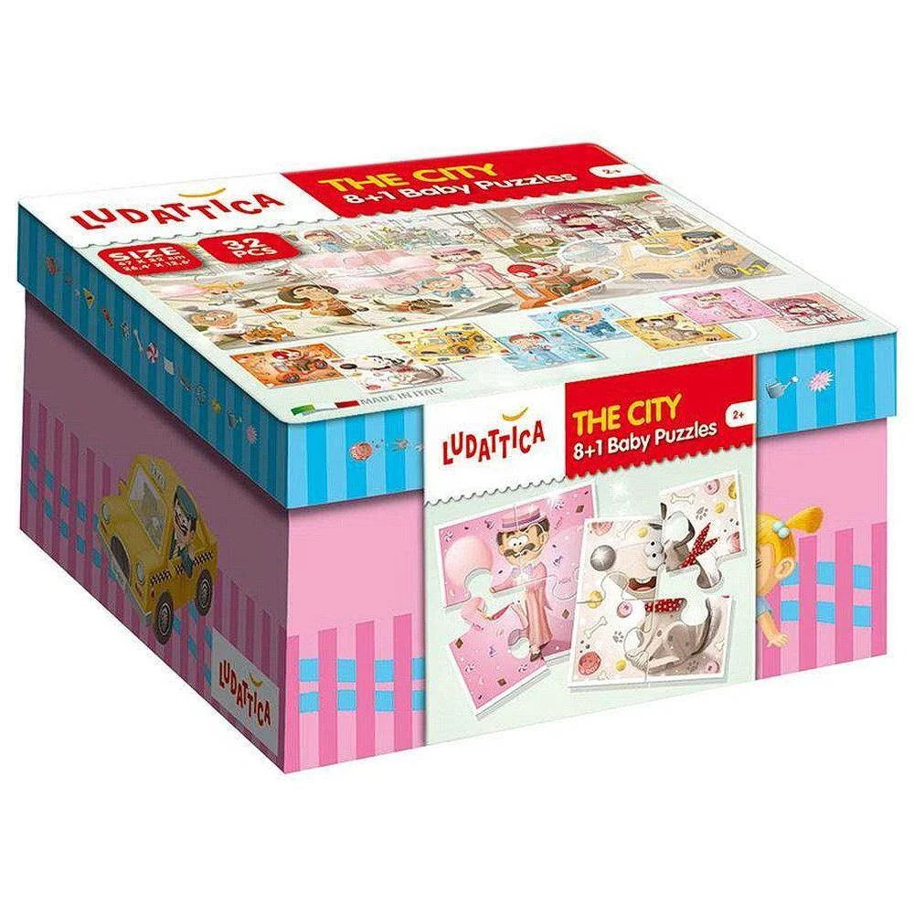 Φωτογραφία προϊόντος: 58174-LUDATTIKA PUZZLE 8+1 Διπλής Όψεως Πόλη