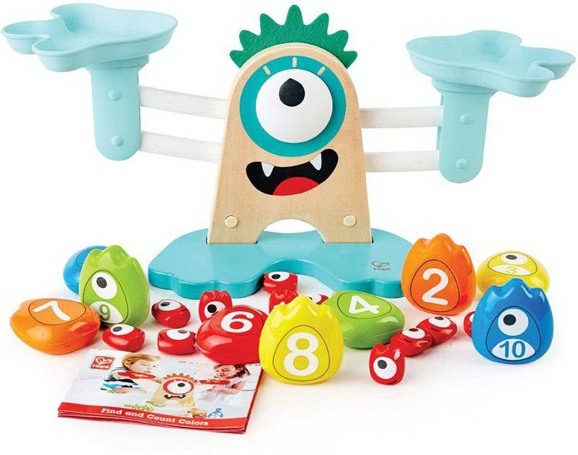Φωτογραφία προϊόντος: Hape Monster Math Scale - Μαθαίνω Μαθηματικά Με Την Ζυγαριά Και Τα Τερατάκι - 22Τεμ. (E0511)