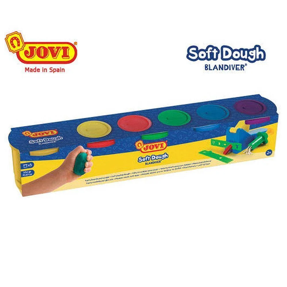 Φωτογραφία προϊόντος: JOVI SOFT DOUGH 5 ΧΡΩΜΑΤΑ x110gr