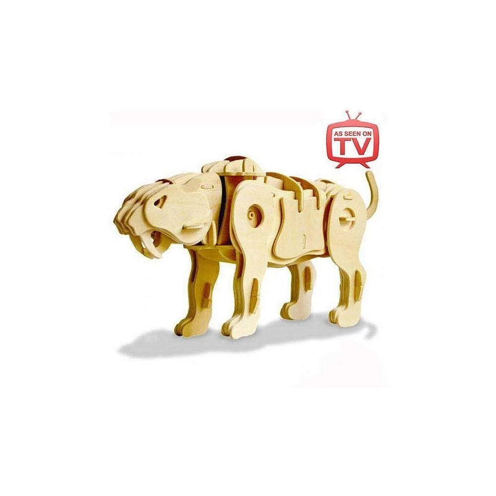 Φωτογραφία προϊόντος: ROBOTIME ΞΥΛΙΝΟ PUZZLE DINOSAURS SABERTOOTH ΤΙΓΡΗΣ 75TEM ΜΕ ΗΧΗΤΙΚΟ ΑΙΣΘΗΤΗΡΑ