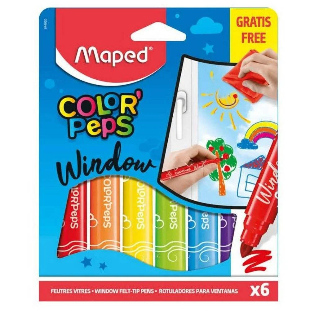 Φωτογραφία προϊόντος: MAPED 844820 ΜΑΡΚΑΔΟΡΟΙ ΠΑΡΑΘΥΡΟ Χ6 ΧΡΩΜ + ΠΑΝΙ ΜΕ ΜΙΚΡΟ