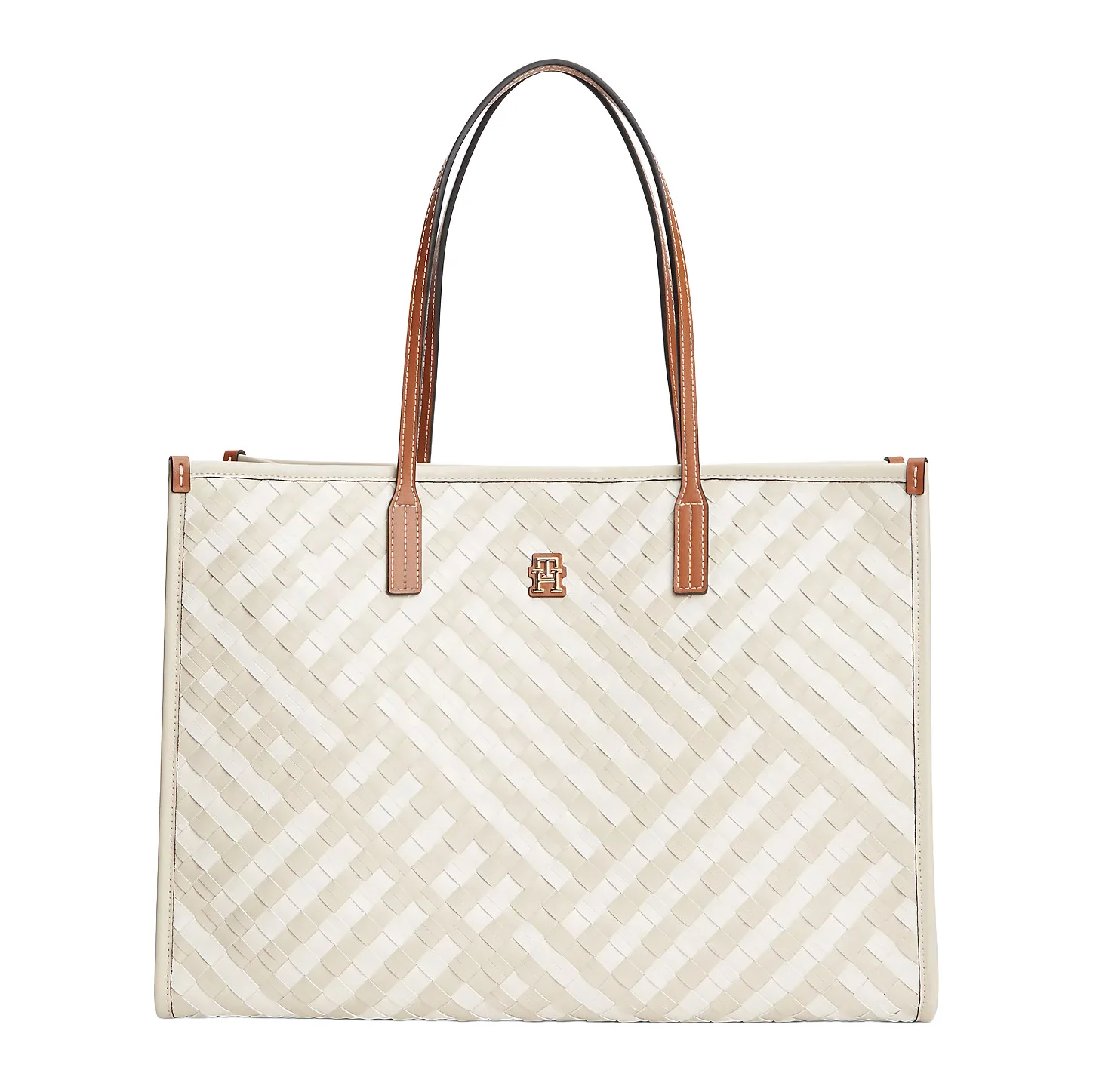 Φωτογραφία προϊόντος: ΓΥΝΑΙΚΕΙΑ ΤΣΑΝΤΑ TOTE TOMMY HILFIGER NEUTRAL MIX CITY TOTE AW0AW18394-0F4