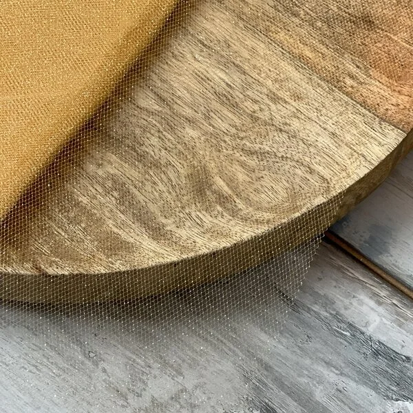 Φωτογραφία προϊόντος: ED Collection ΜΑΝΤΗΛΙ ΤΟΥΛΙ GLITTER ΧΡΥΣΟ 33Χ33CM ΣΕΤ 50
