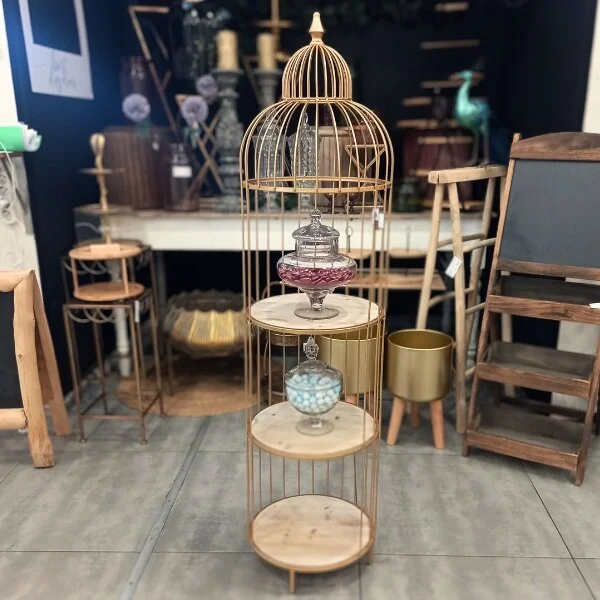 Φωτογραφία προϊόντος: HBX DECO B.V. NL815330856Β01 ΚΛΟΥΒΙ ΡΑΦΙΕΡΑ ΜΕΤΑΛΛΙΚΗ ΕΠΙΔΑΠΕΔΙΑ ΑΡΙΣΤΟΚΡΑΤΙΚΗ D36 142CM ΧΡΥΣΟ