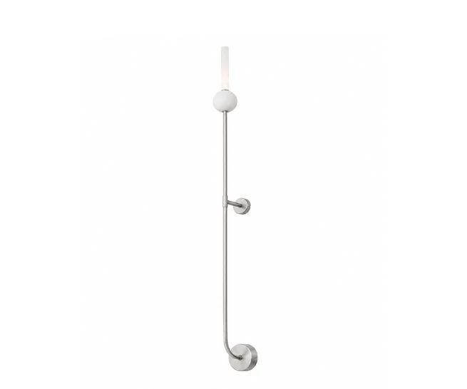 Φωτογραφία προϊόντος: LUMA 01576 Απλίκα Τοίχου Marble Ball Ασημί G9 LED 93 cm