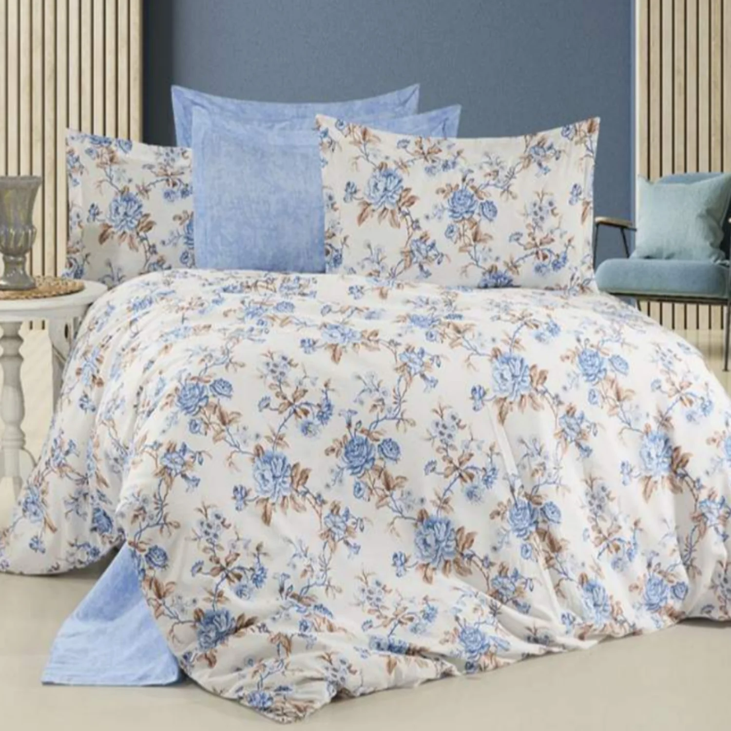 Φωτογραφία προϊόντος: MayHome Σετ Παπλωματοθήκη Polycotton King Size (Π: 260cm x Μ: 240cm) - 2520126517 Floral