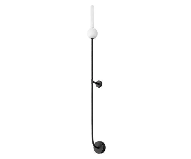 Φωτογραφία προϊόντος: LUMA 01576 Απλίκα Τοίχου Marble Ball Μαύρη G9 LED 93 cm Μαύρο