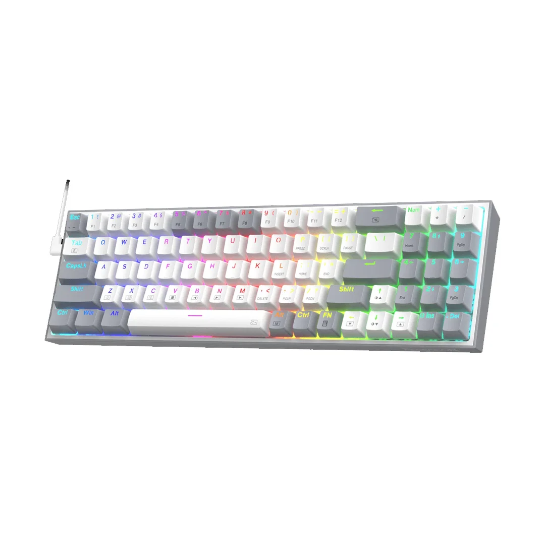 Φωτογραφία προϊόντος: Gaming πληκτρολόγιο - Redragon K628WG-RGB Pollus (White/Grey)
