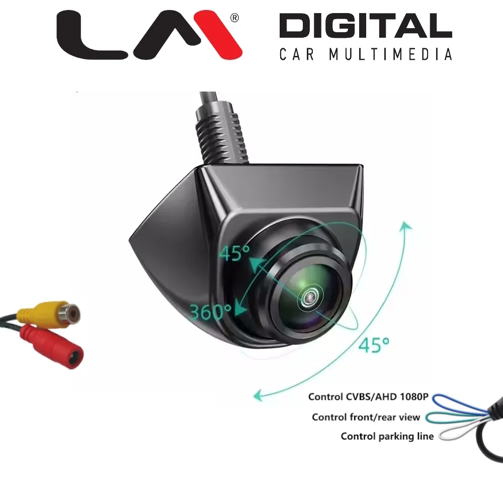Φωτογραφία προϊόντος: LM Καμερα AHD1080p 30fps/ CVBS, 170o , αναλυση 1280Ηx720V, συνδεση RCA , Mirror On/Off, Parking line On/Off