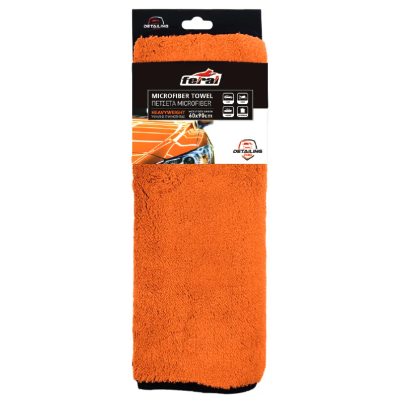 Φωτογραφία προϊόντος: Πετσέτα Microfiber Feral Detailing Pro Heavyweight 60x90cm 600gsm Πορτοκαλί 1 Τεμάχιο