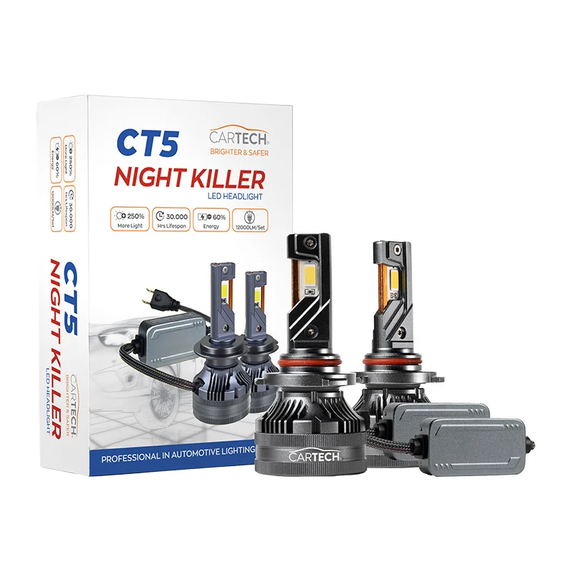 Φωτογραφία προϊόντος: ΛΑΜΠΑ LED CT5 H1 SHORT 100W WHITE 6500K NIGHT KILLER CARTECH