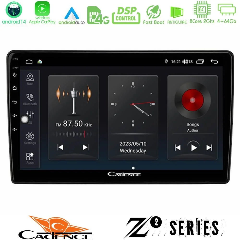 Φωτογραφία προϊόντος: Cadence Z2 Series 8Core Android14 4+64GB Alfa Romeo Giulietta 2014-2021 Navigation Multimedia Tablet 10 Με Carplay & Android Auto Με Carplay & Android Auto