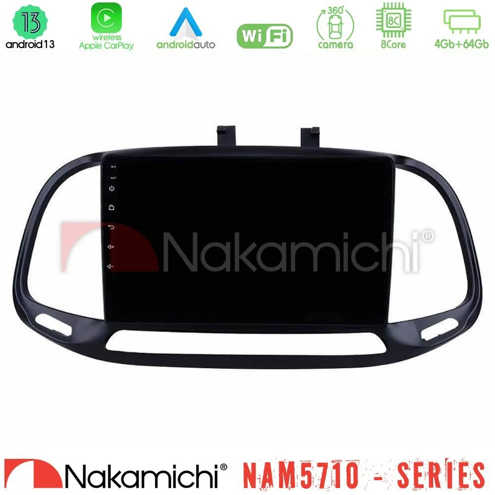 Φωτογραφία προϊόντος: Nakamichi NAM5710 Series 8Core Android13 4+64GB Fiat Doblo 2015-2022 Navigation Multimedia Tablet 9