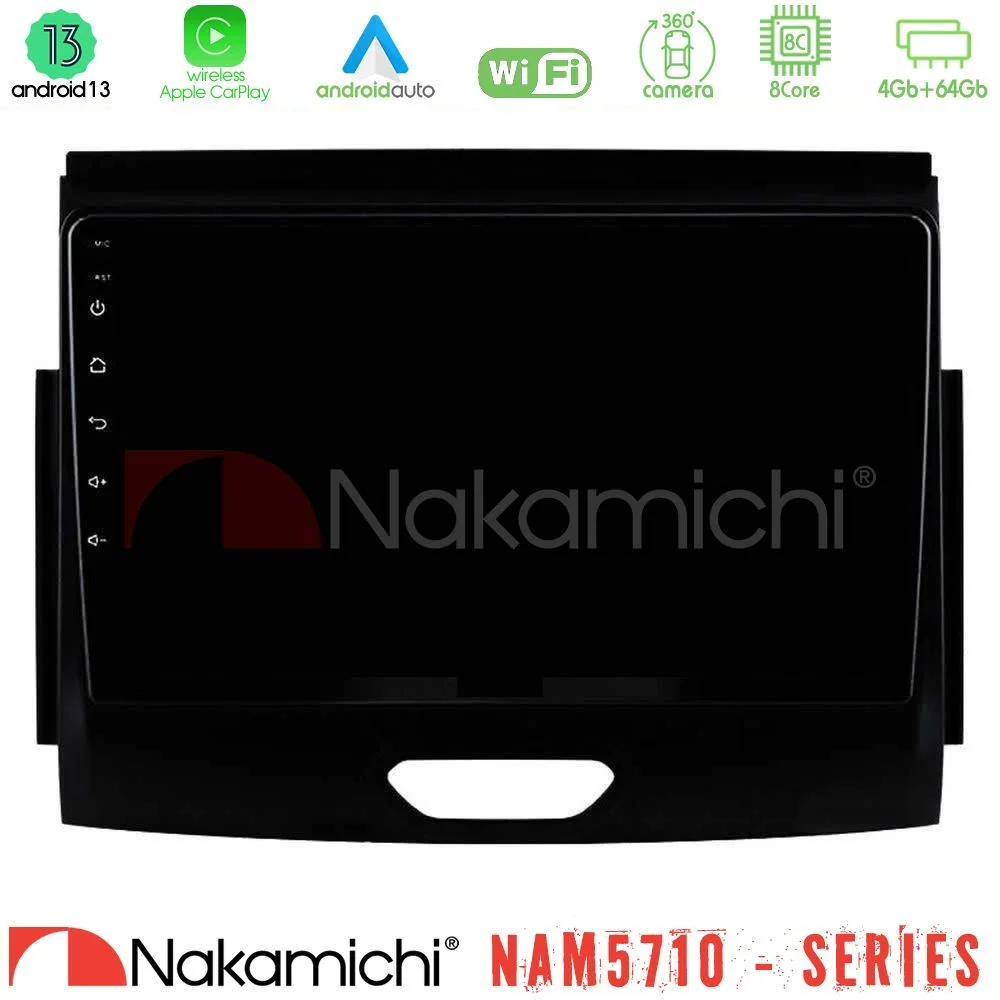 Φωτογραφία προϊόντος: Nakamichi NAM5710 Series 8Core Android13 4+64GB Ford Ranger 2017-2022 Navigation Multimedia Tablet 9