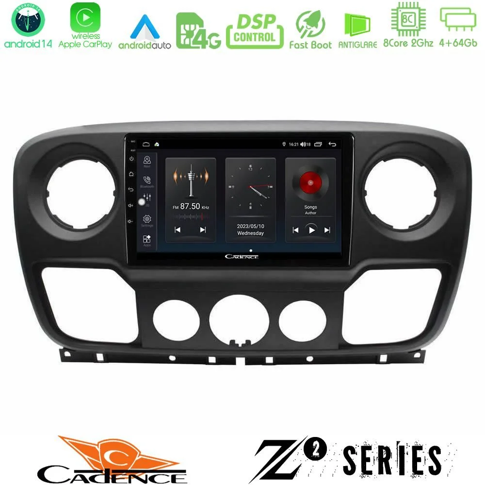 Φωτογραφία προϊόντος: Bizzar Cadence Z2 Series 8Core Android14 4+64GB Renault/Nissan/Opel Navigation Multimedia Tablet 10 Με Carplay & Android Auto