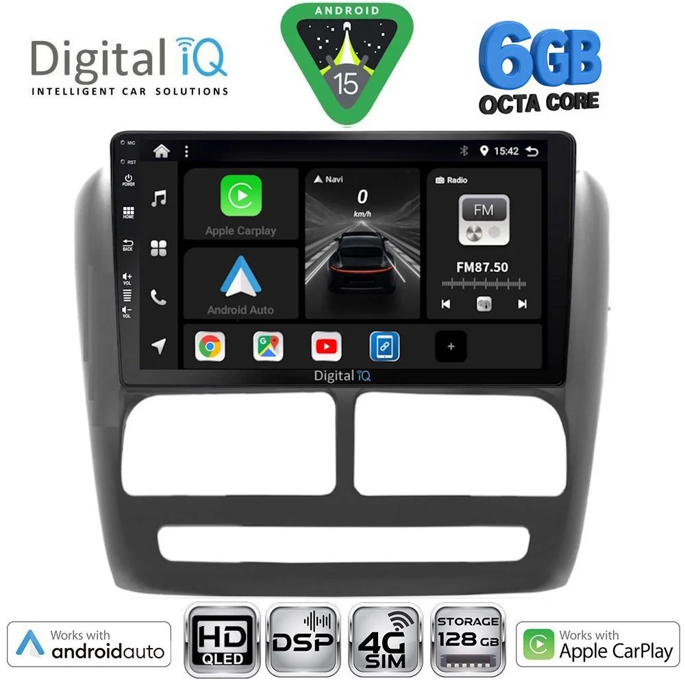Φωτογραφία προϊόντος: DIGITAL IQ BXF 17137_CPAA (9inc) MULTIMEDIA TABLET for FIAT DOBLO mod. 2010-2015