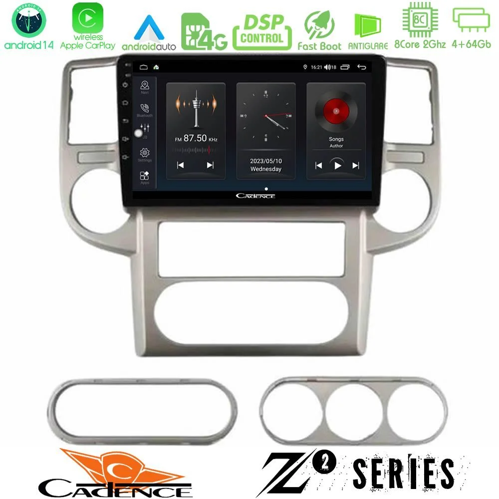 Φωτογραφία προϊόντος: Bizzar Cadence Z2 Series 8Core Android14 4+64GB Nissan X-Trail 2003-2007 Navigation Multimedia Tablet 10 Με Carplay & Android Auto