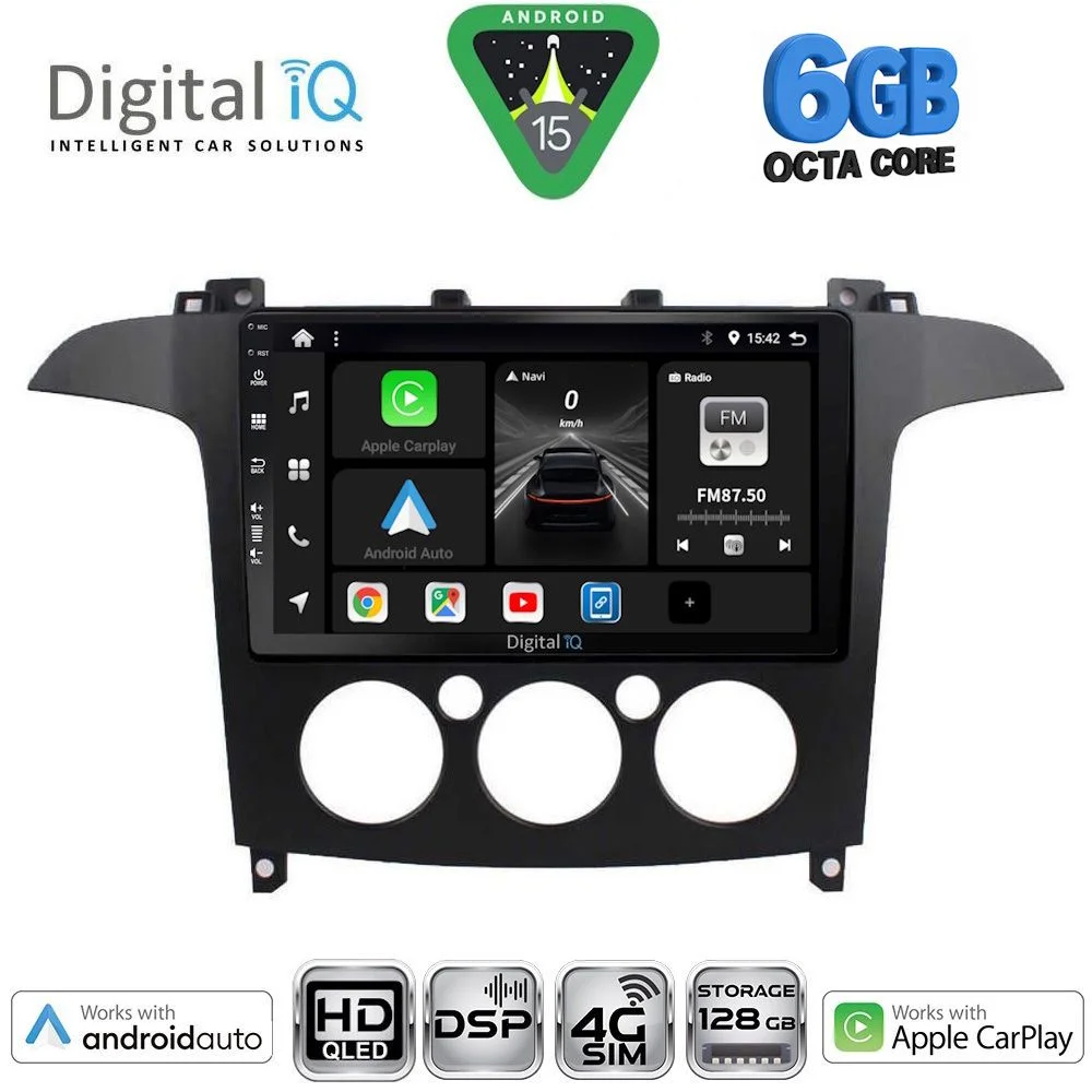 Φωτογραφία προϊόντος: DIGITAL IQ BXF 17175_CPAA A/C (9inc) MULTIMEDIA TABLET for FORD SMAX mod. 2006-2014